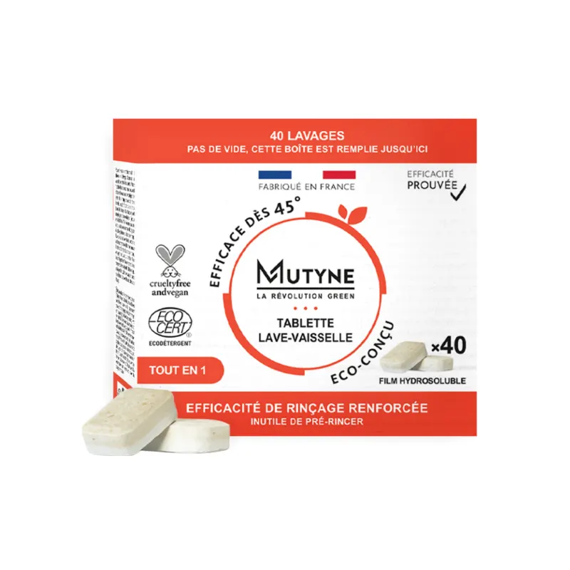 All-In-One Dishwasher Tablets x40, MUTYNE