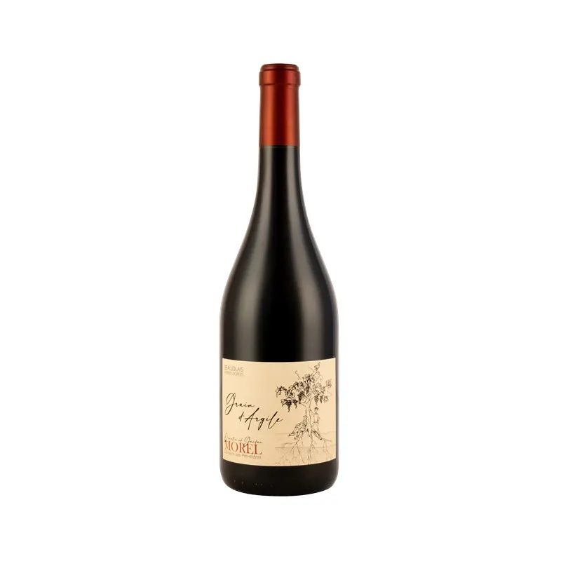 Red Wine AOP Beaujolais Grain d'Argile Domaine des Prévelières 75cl, QUENTIN & GAETAN MOREL