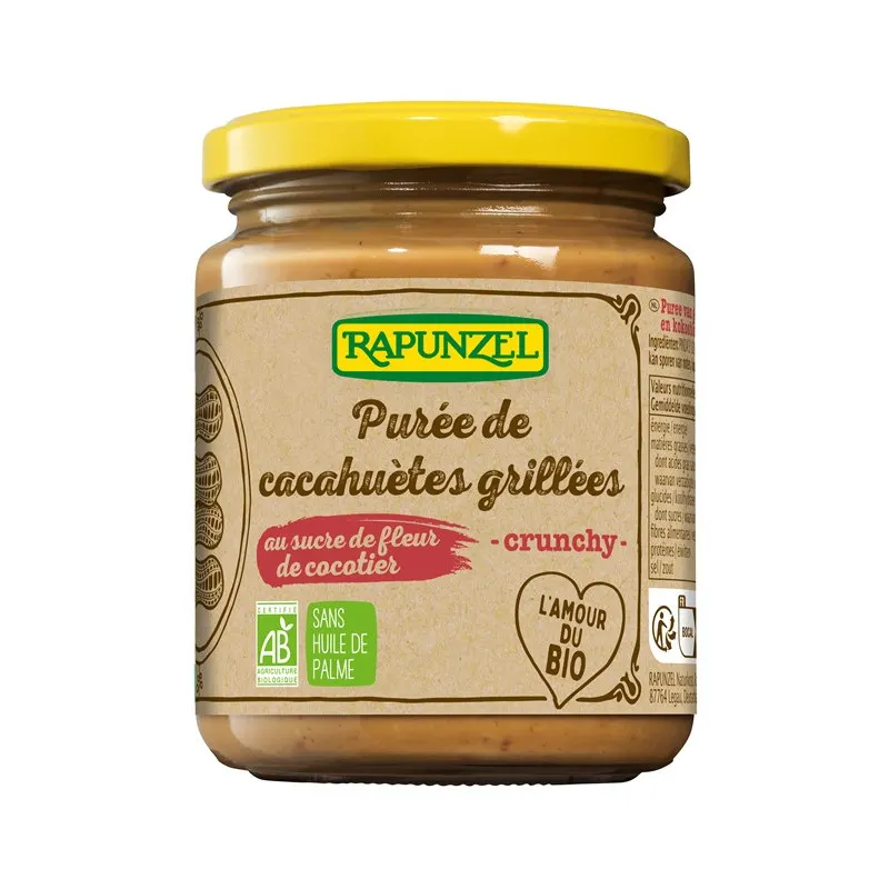 Roasted Peanuts Paste, Coconut Flower Sugar 250g, RAPUNZEL
