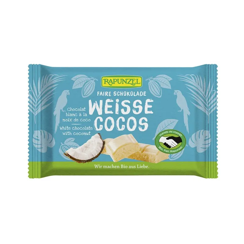 White Chocolate With Coconut 100g, RAPUNZEL