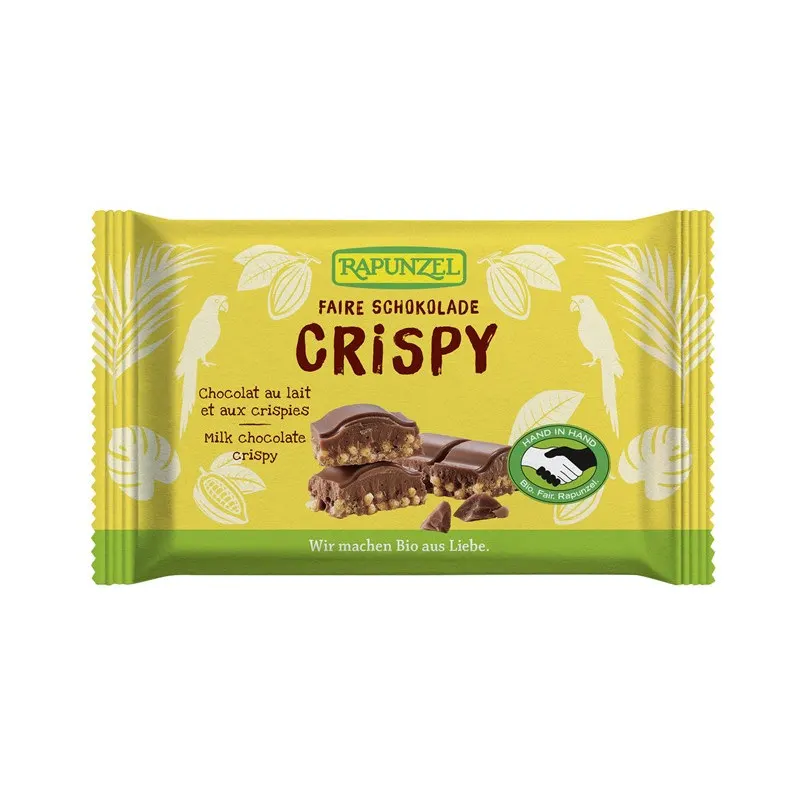 Milk Chocolate With Crispies 100g, RAPUNZEL