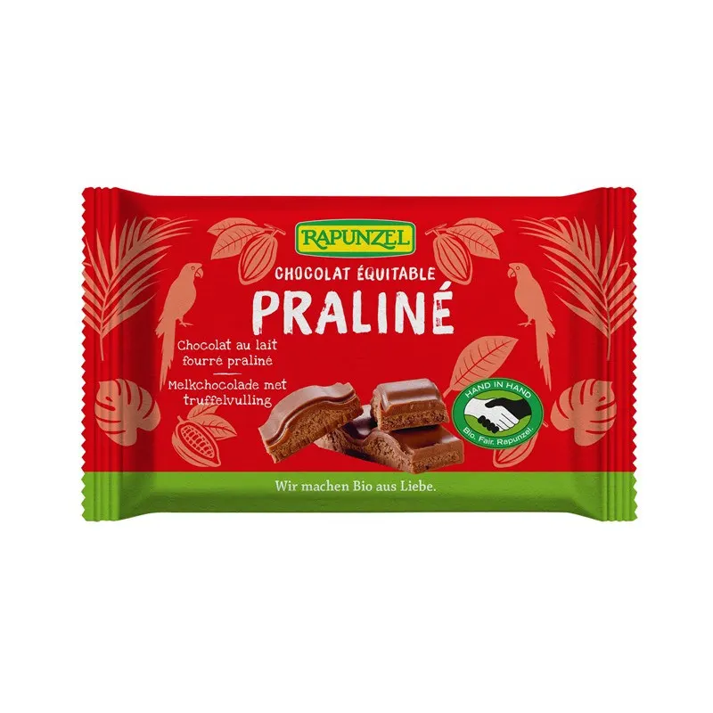 Milk Chocolate Filled With Praline 100g, RAPUNZEL