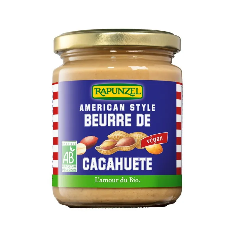 American-Style Creamy Peanut Butter 250g, RAPUNZEL