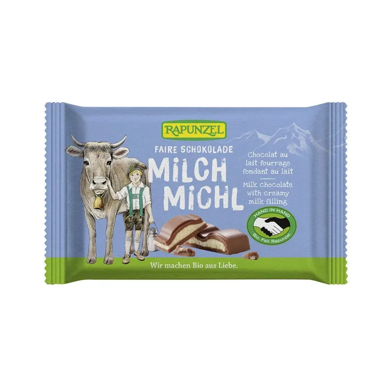 Milk Chocolate With Soft Milk Filling 100g, RAPUNZEL