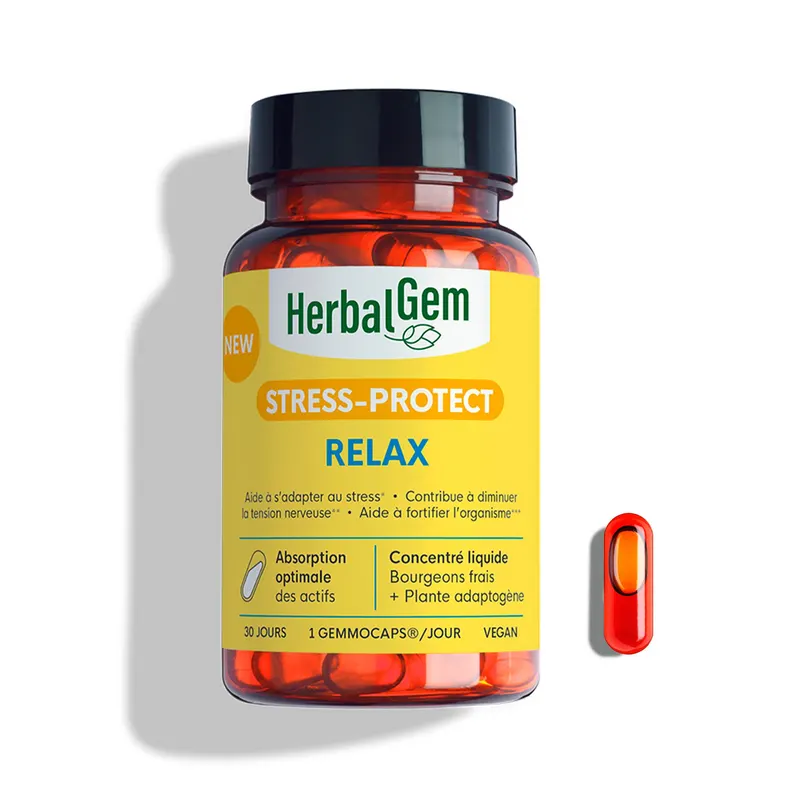 GEMMOCAPS STRESS PROTECT RELAX 30 CAPS, HERBALGEM