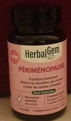 GEMMOCAPS PERIMENOPAUSE 30 CAPSULES FR, HERBALGEM