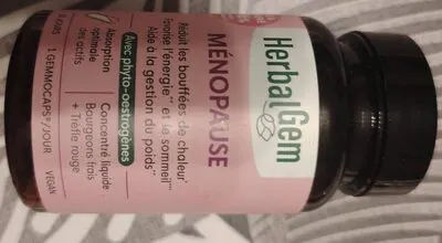 GEMMOCAPS MENOPAUSE Organic 30 CAPSULES FR, HERBALGEM