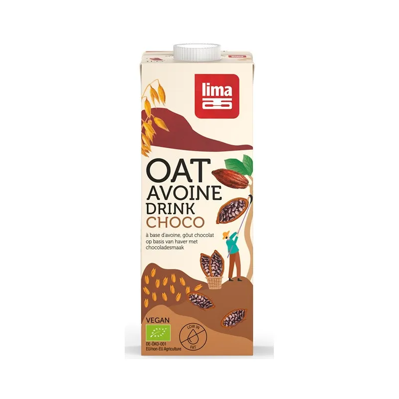 Organic Oat Drink Chocolate 1L, LIMA