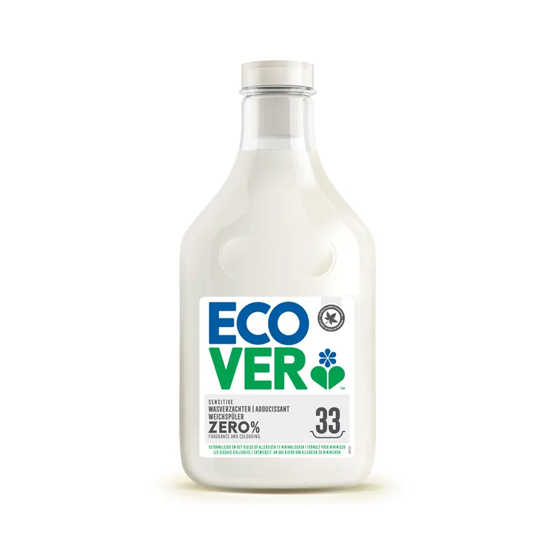 Fabric Softener 0% 1l, 100% PCR Bottle, Fragrance Free, ECOVER