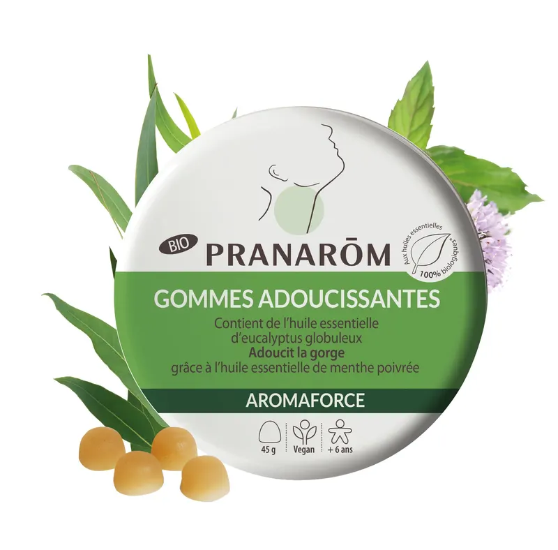 AROMAFORCE SOOTHING LOZENGES MINT/EUC Organic PRE-FILLED 24, PRANAROM