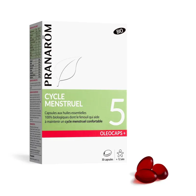 Oleocaps 5 Menstrual Cycle Organic 30 CAPS, PRANAROM