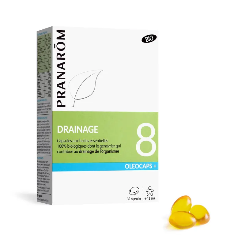 Oleocaps 8 Drainage Organic 30 CAPS, PRANAROM