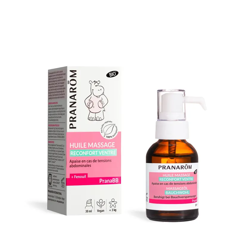 Pranabb Comfort Belly Massage Oil Organic 30 ML, PRANAROM