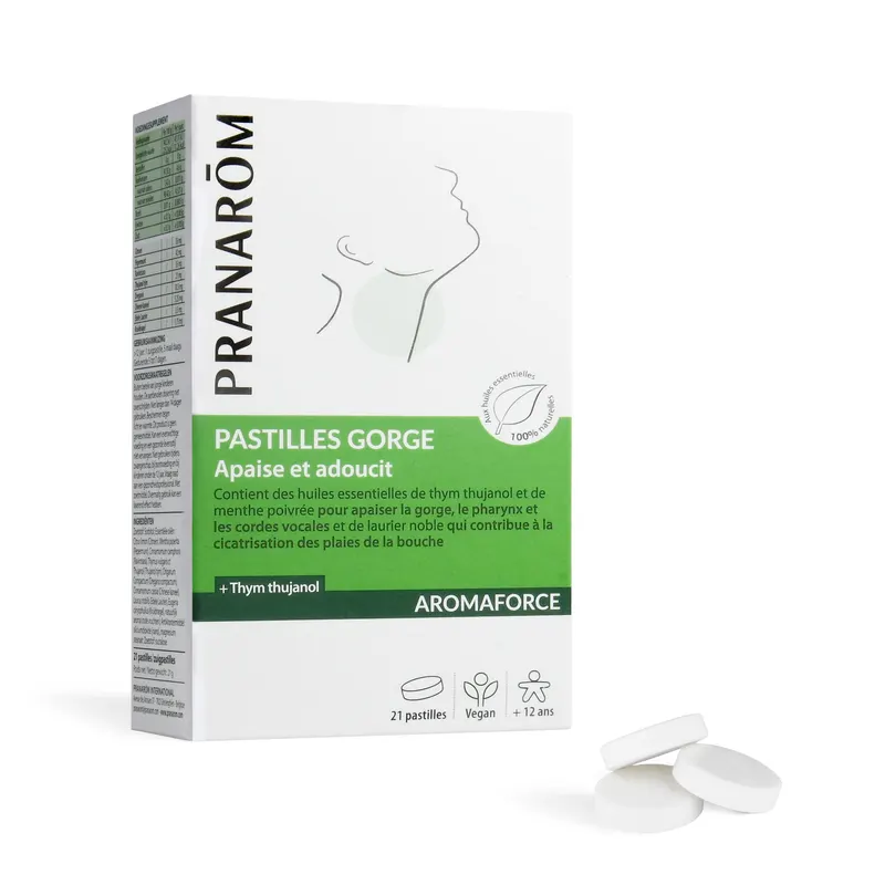 Aromaforce Throat Lozenges 21 Past, PRANAROM