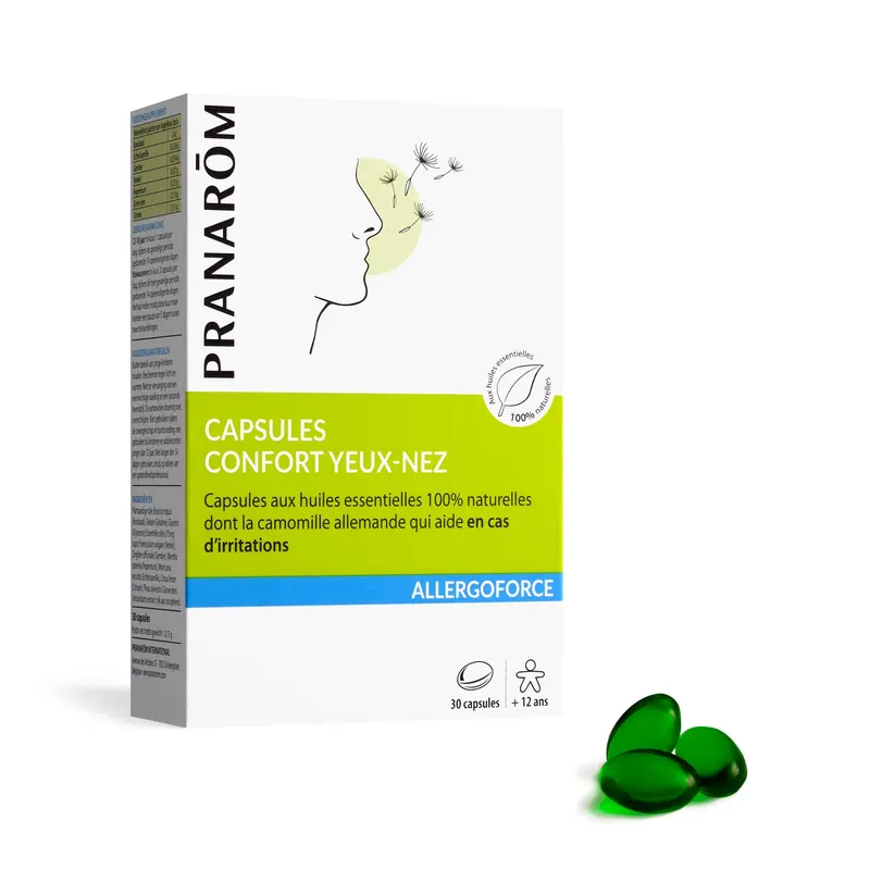 ALLERGOFORCE EYE-NOSE COMFORT CAPSULES 30 CAPS, PRANAROM