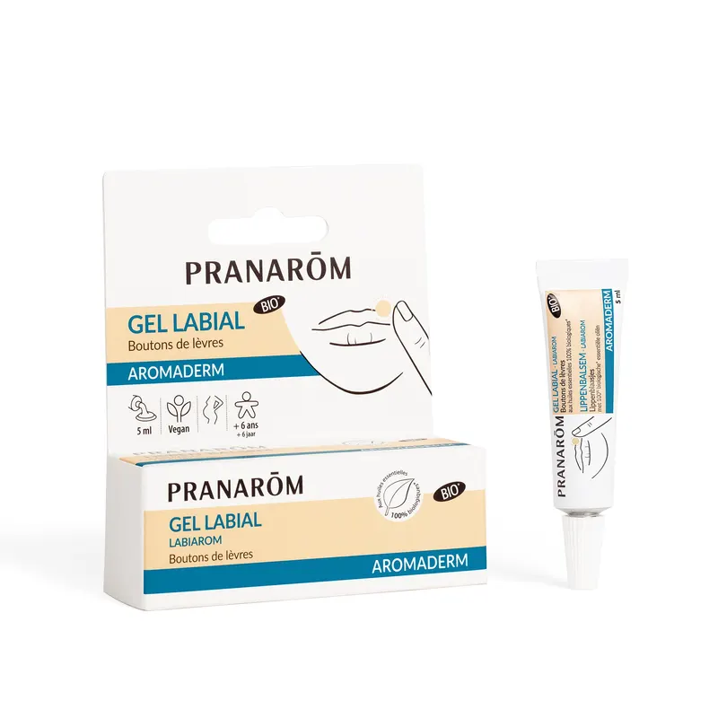 Aromaderm Labiarom Lip Gel Organic Eco 5 ML, PRANAROM