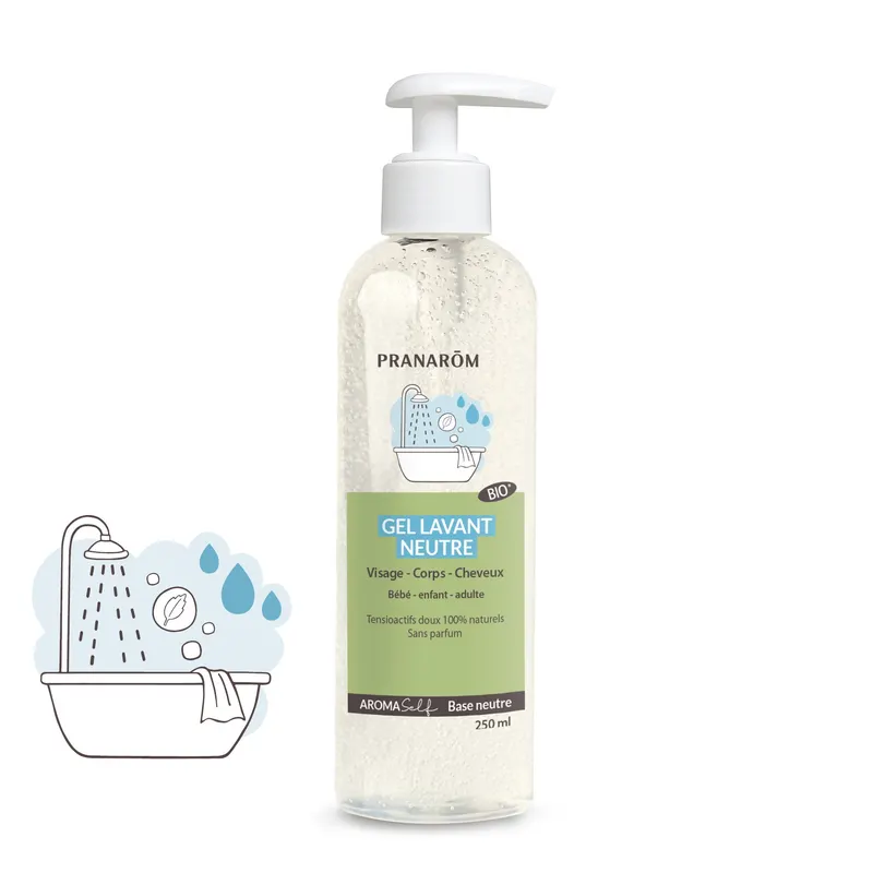 Aromaself Neutral Washing Gel Organic 250 ML, PRANAROM