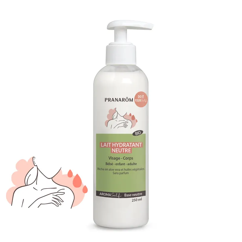Aromaself Neutral Moisturising Milk Organic 250 ML, PRANAROM
