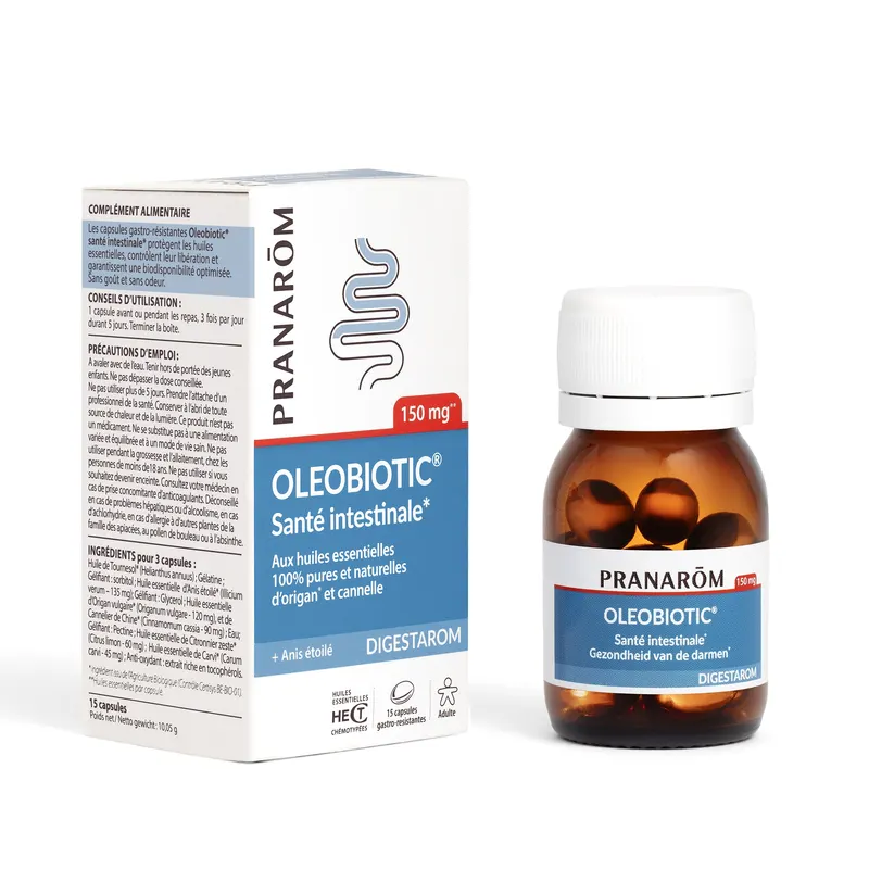 Digestarom Oleobiotic Intestinal Health 15 Caps, PRANAROM