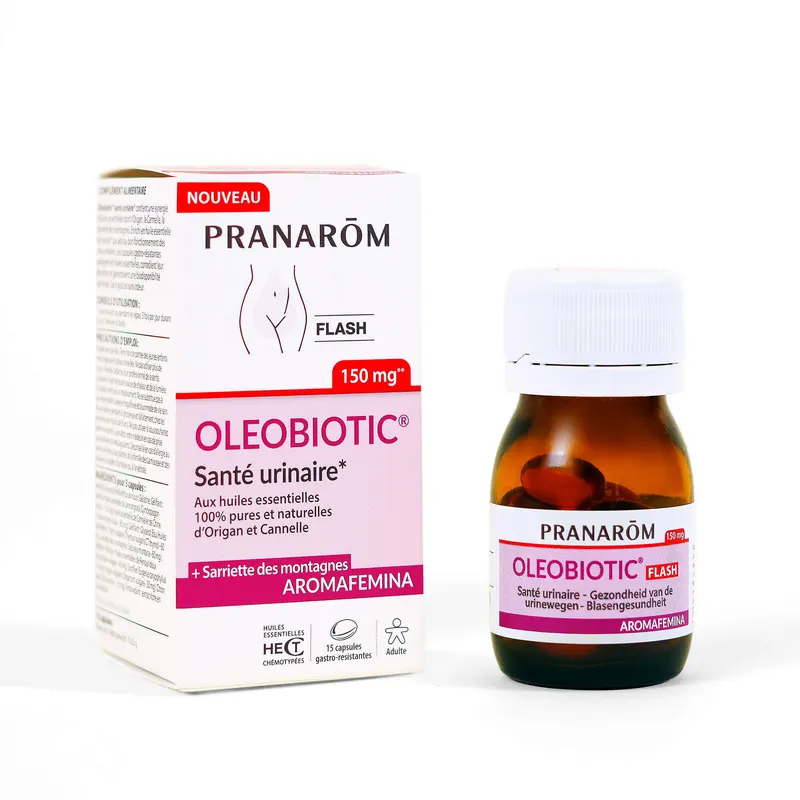 AROMAFEMINA OLEOBIOTIC SANTE URINAIRE 15 CAPSULES, PRANAROM