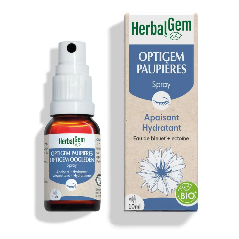 OPTIGEM SPRAY PAUPIERES BIO (ECO) 10 ML, HERBALGEM