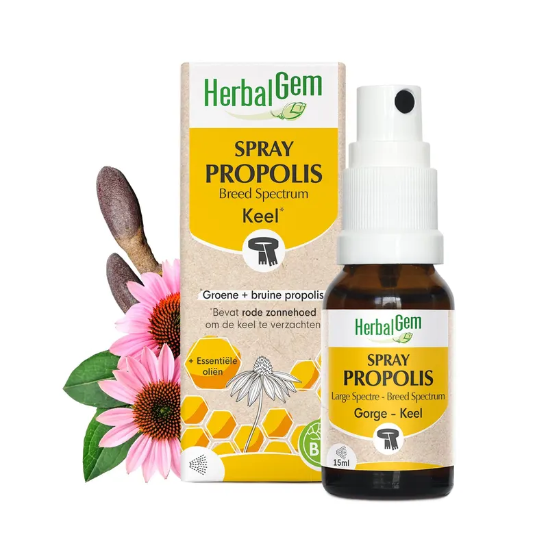 Propolis Large Spectrum Spray Organic 15 ML, HERBALGEM