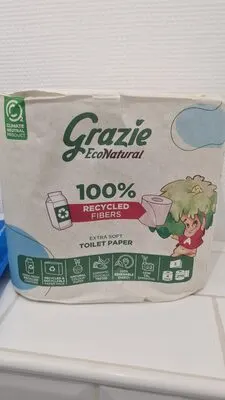 3-Ply Toilet Paper 4 Rolls =12 Rolls Paper Wrap (X4) Grazie, GRAZIE