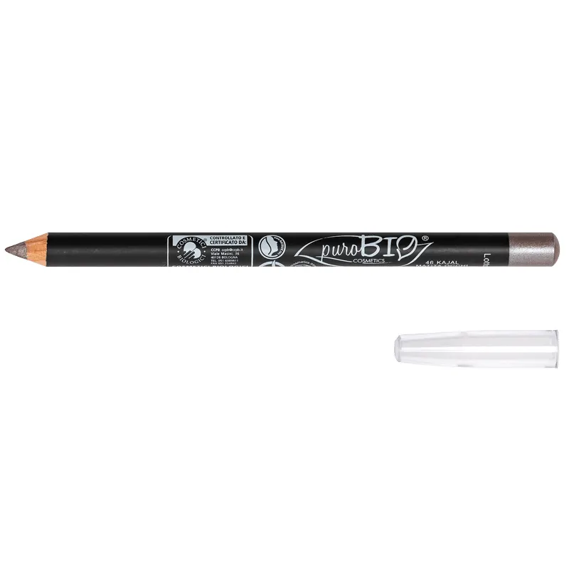 46 Eyeliner Pencil - Kajal Metallic Grey, puroBIO