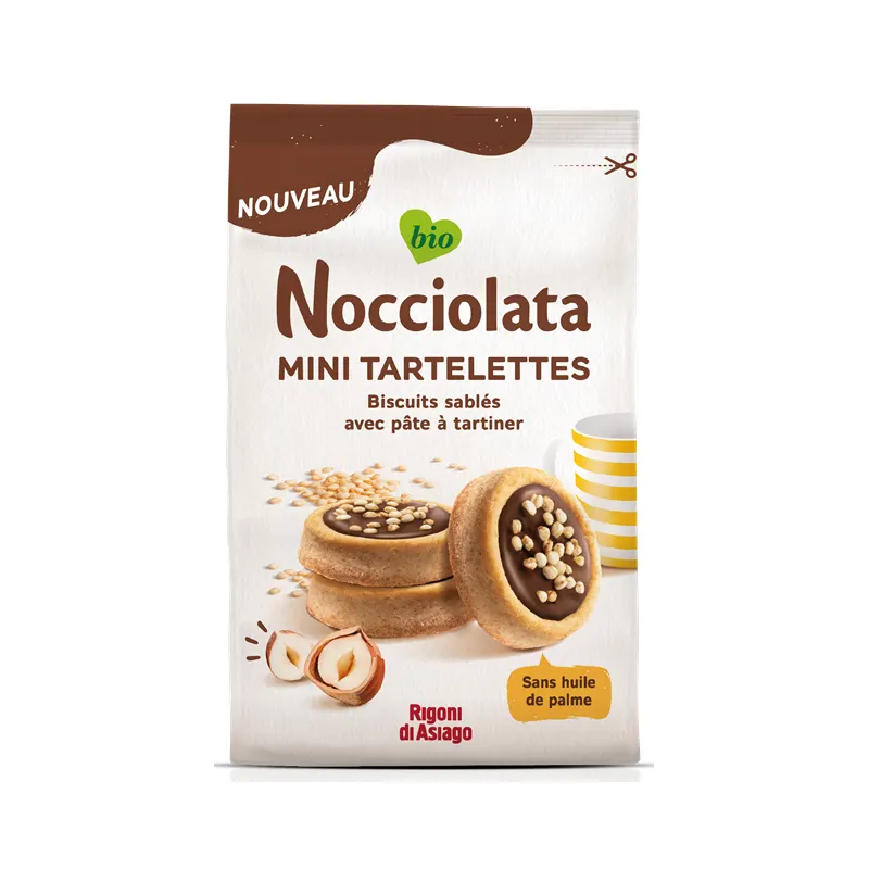 Nocciolata Mini Tartelette, Shortbread Biscuit With Spread 250g, NOCCIOLATA
