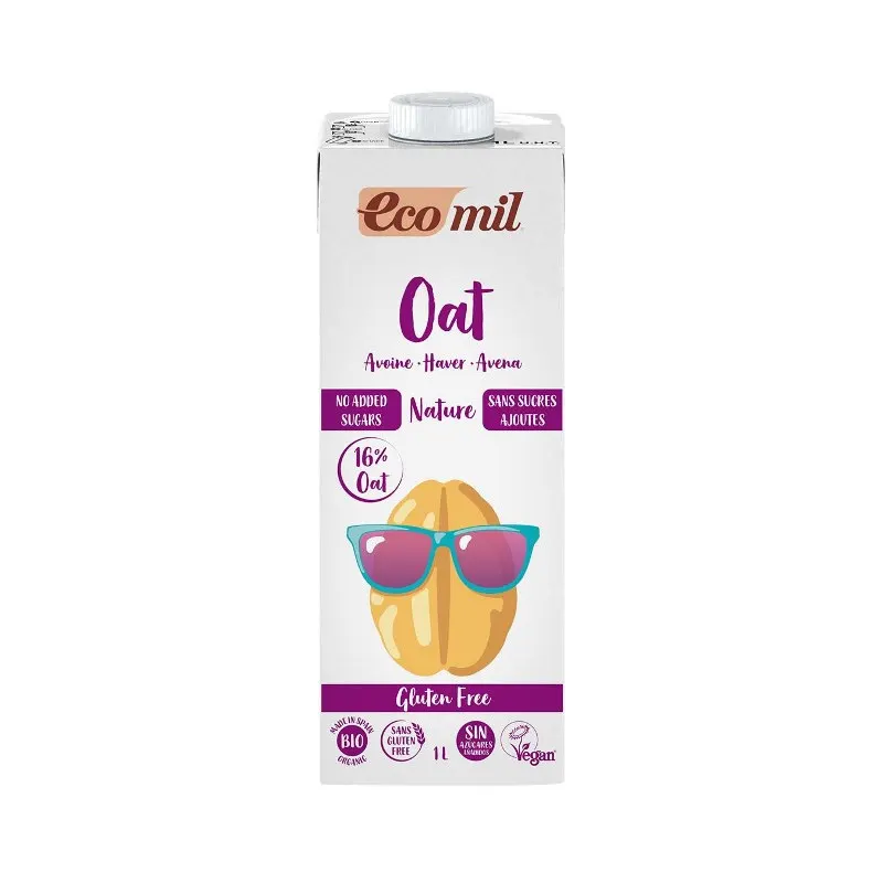 Organic Oat Drink No Added Sugars Gluten Free 1l, ECOMIL