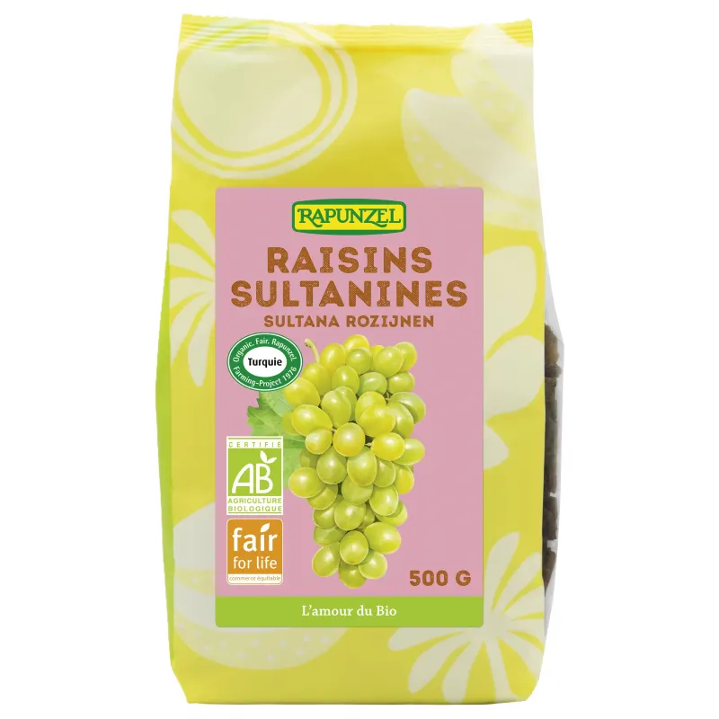 Fair for Life Sultanina Raisins 500g, RAPUNZEL